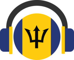 bandeira de fone de ouvido barbados. png