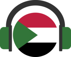 Sudan-Kopfhörer-Flagge. png