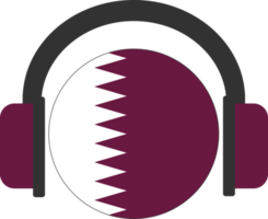 bandera de auriculares qatar. png