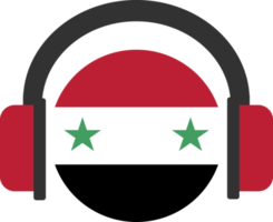 Siria cuffie bandiera. png