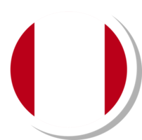 forma de círculo de bandera peruana, icono de bandera. png