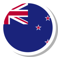 nuovo Zelanda bandiera cerchio forma, bandiera icona. png