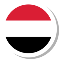 Yemen flag circle shape, flag icon. png