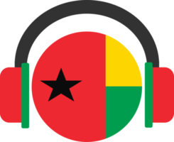 guinea bissau hörlurar flagga. png