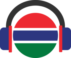 gambia hörlurar flagga. png