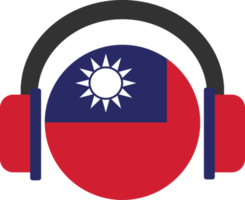Taiwan-Kopfhörer-Flagge. png