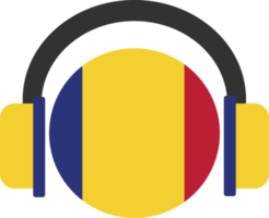 Romania headphone flag. png