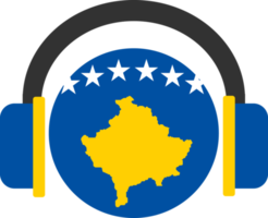 bandera de auriculares de kosovo. png