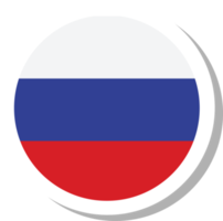 forma de círculo de bandeira da rússia, ícone da bandeira. png