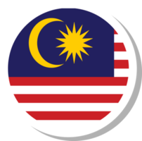 Malaysia flag circle shape, flag icon. png