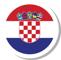 Croatia flag circle shape, flag icon. png