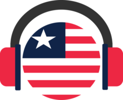 Liberia cuffie bandiera. png