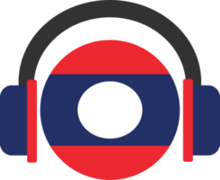 Laos koptelefoon vlag. png