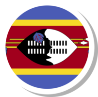 eswatini flagga cirkel form, flagga ikon. png