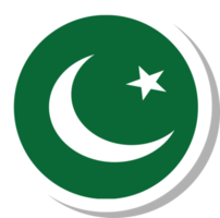 Pakistan vlag cirkel vorm geven aan, vlag icoon. png