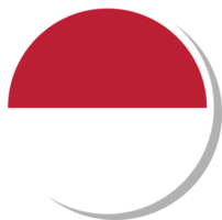 Indonesia flag circle shape, flag icon. png