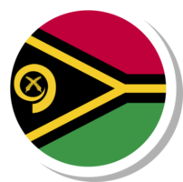 forma de círculo de bandera de vanuatu, icono de bandera. png