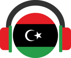 libyen kopfhörer flagge. png