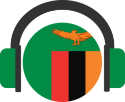 zambia hörlurar flagga. png