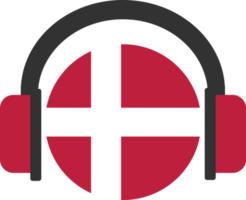 Denmark headphone flag. png
