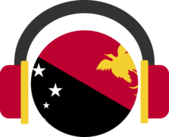 bandera de auriculares de papúa nueva guinea. png