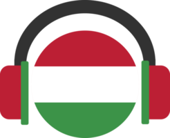 Ungarn-Kopfhörer-Flagge. png