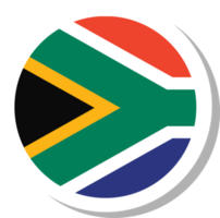 zuiden Afrika vlag cirkel vorm geven aan, vlag icoon. png