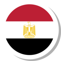 forma de círculo de bandeira do Egito, ícone da bandeira. png