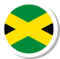 forma de círculo da bandeira da jamaica, ícone da bandeira. png