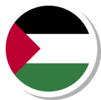 forma de círculo de bandera palestina, icono de bandera. png