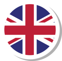 forme de cercle de drapeau du Royaume-Uni, icône de drapeau. png