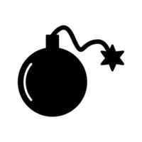 icono de vector de bomba