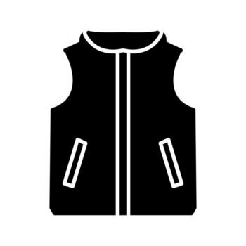 icono de vector de chaleco