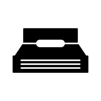 Single Bed Vector Icon
