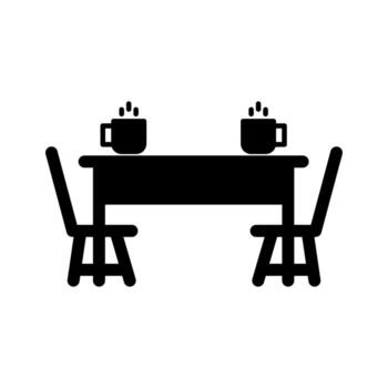 Dining Table Vector Icon