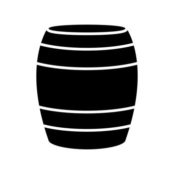 icono de vector de barril