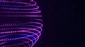 3d sphere of purple and blue neon dots. The sphere of frame technologies. Futuristic grid of the globe. Global network connection. The concept of science and technology. 3d rendering photo