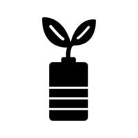 Eco friendly Battery Vector Icon