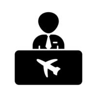 icono de vector de información de vuelo