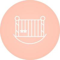 Baby Cot Vector Icon