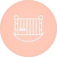 Baby Cot Vector Icon