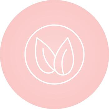 icono de vector de dos hojas