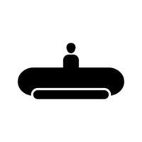 Horizontal Escalator Vector Icon