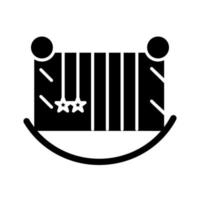 Baby Cot Vector Icon