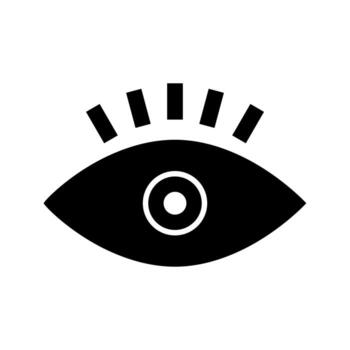 icono de vector de ojo