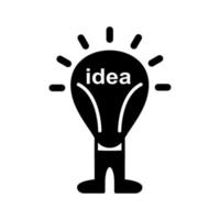 icono de vector de idea brillante