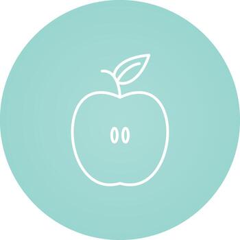icono de vector de manzana