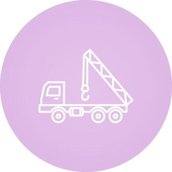 icono de vector de grúa