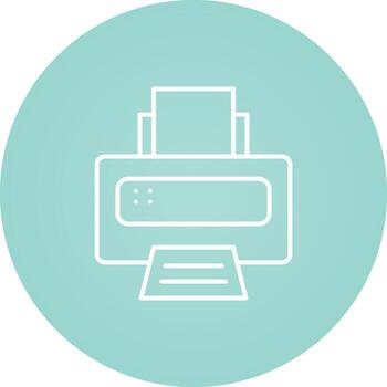 icono de vector de impresora