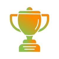 Winning Glyph Gradient Icon vector